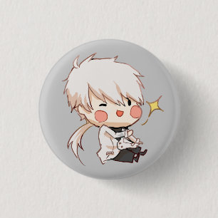 Badge Rond 2,50 Cm Messager mystique : Cligner de l'oeil le bouton de
