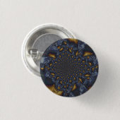 Badge Rond 2,50 Cm Métal Moulé or et argent bleu (Devant & derrière)