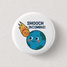 Météo mignonne et dessin animé - Bouton "Smooch"
