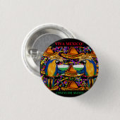 BADGE ROND 2,50 CM MEXIQUE (Devant & derrière)
