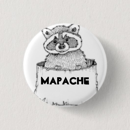 Badge Rond 2,50 Cm MI Mapachito (Devant)