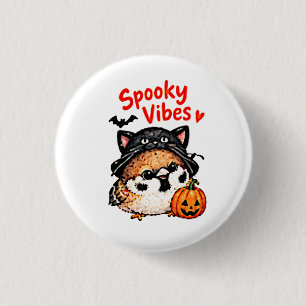 Badge Rond 2,50 Cm Mignon Moineau Halloween Chibi Manga Anime Dessin