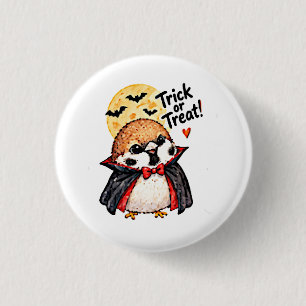 Badge Rond 2,50 Cm Mignon Moineau Halloween Chibi Manga Anime Dracula