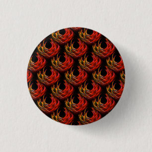 Badge Rond 2,50 Cm Mignon motif d'art abstrait bohème élégant moderne