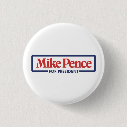 Badge Rond 2,50 Cm Mike Pence pour le président 2024 (Devant)