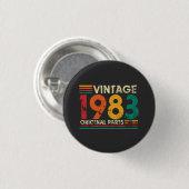 Badge Rond 2,50 Cm Millésime 1983 (Devant & derrière)