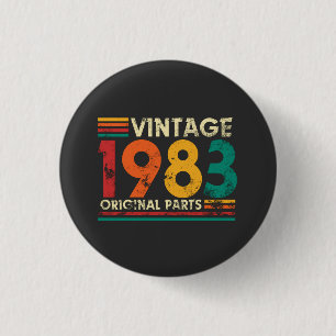 Badge Rond 2,50 Cm Millésime 1983