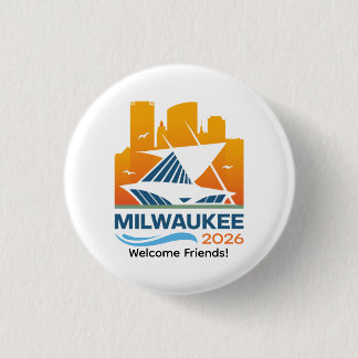 Badge Rond 2,50 Cm Milwaukee Wisconsin 2026 International Convention 