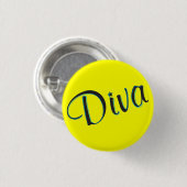 Badge Rond 2,50 Cm Mini bouton de diva (Devant & derrière)