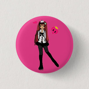 Badge Rond 2,50 Cm Mini bouton de KiKi