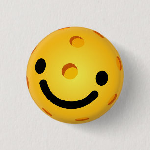 Badge Rond 2,50 Cm Mini visage de bouton de Pickleball