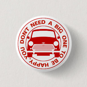 Badge Rond 2,50 Cm Mini voiture Austin classique