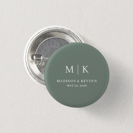 Badge Rond 2,50 Cm Minimal et chic | MARIAGE (Devant & derrière)
