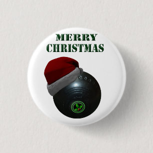 Badge Rond 2,50 Cm Minimalists Bows Joyeux Noël,