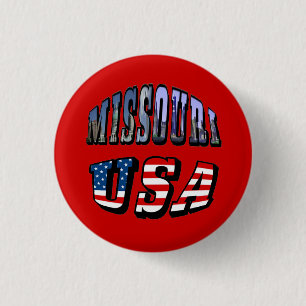 Badge Rond 2,50 Cm Missouri Picture et USA Text