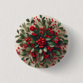 Badge Rond 2,50 Cm Mistletoe Button (Devant)