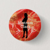 Badge Rond 2,50 Cm Mme Clark Button (Devant)
