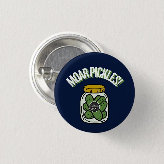 Badge Rond 2,50 Cm Moar Pickles! Button (Devant & derrière)