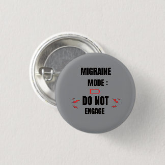 Badge Rond 2,50 Cm Mode Migraine – Ne pas déranger