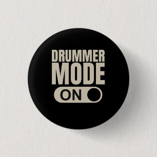 Badge Rond 2,50 Cm Mode tambour activé