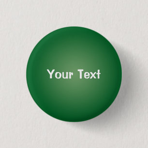 Badge Rond 2,50 Cm Modèle Bouton de texte personnalisé vert 1/4 po