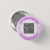 Badge Rond 2,50 Cm Modèle de boutons promotionnels de code QR à créer (Devant & derrière)