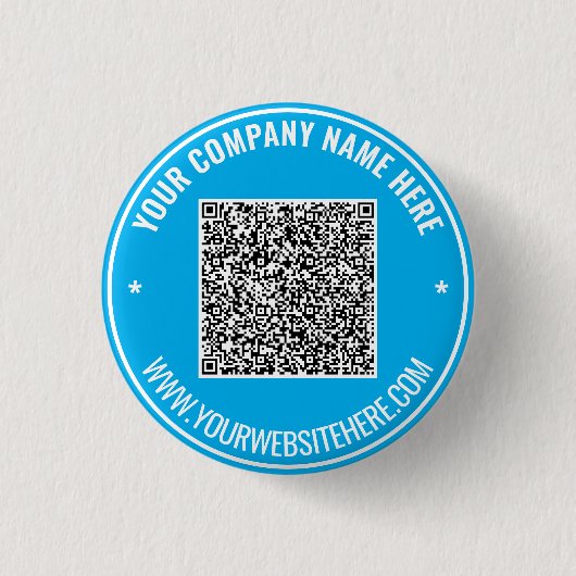 Badge Rond 2,50 Cm Modèle de boutons promotionnels QR Code et Texte (Devant)