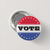 Badge Rond 2,50 Cm Modèle du vote de campagne (Devant & derrière)