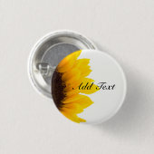 Badge Rond 2,50 Cm Modèle tournesol (Devant & derrière)