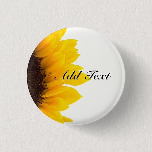 Badge Rond 2,50 Cm Modèle tournesol (Devant)