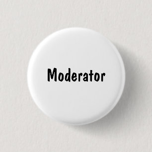 Badge Rond 2,50 Cm Modérateur