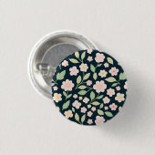 Badge Rond 2,50 Cm Modern Pink Wildflowers Pattern (Devant & derrière)