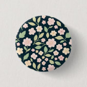 Badge Rond 2,50 Cm Modern Pink Wildflowers Pattern (Devant)