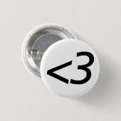 Badge Rond 2,50 Cm Moins de trois (Devant & derrière)