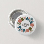 Badge Rond 2,50 Cm Mois de l'histoire des femmes (Devant & derrière)