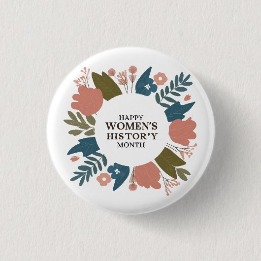 Badge Rond 2,50 Cm Mois de l'histoire des femmes (Devant)