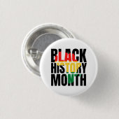 Badge Rond 2,50 Cm Mois de l'histoire des Noirs (Devant & derrière)