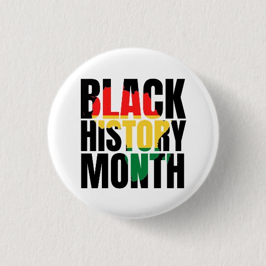 Badge Rond 2,50 Cm Mois de l'histoire des Noirs (Devant)