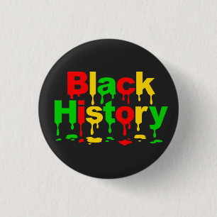 Badge Rond 2,50 Cm Mois de l'histoire des Noirs Hommes Africains-Amér