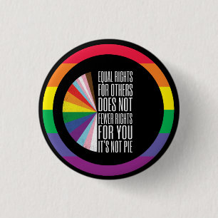 Badge Rond 2,50 Cm Mois des fiertés LGBT avec thème arc-en-ciel