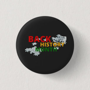 Badge Rond 2,50 Cm mois d'histoire noire