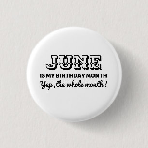 Badge Rond 2,50 Cm Mois personnalisé d'anniversaire