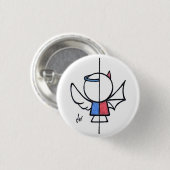 Badge Rond 2,50 Cm Moitiés (Devant & derrière)