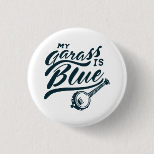 Badge Rond 2,50 Cm Mon banjo est bleu