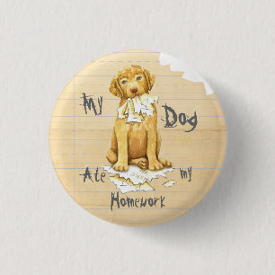 Badge Rond 2,50 Cm Mon Chessie A Mangé Mes devoirs