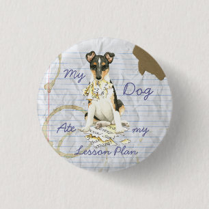 Badge Rond 2,50 Cm Mon Collie lisse Met mon plan de leçon