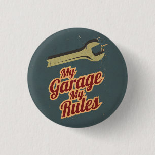 Badge Rond 2,50 Cm Mon garage mes règles