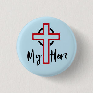 Badge Rond 2,50 Cm Mon héros