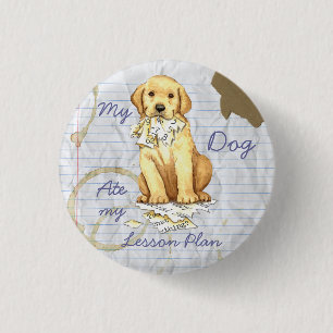 Badge Rond 2,50 Cm Mon Laboratoire Jaune a mangé mon plan de leçon