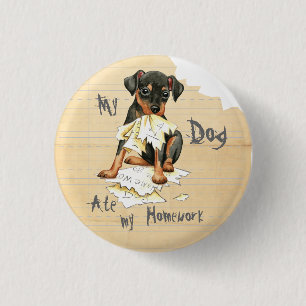 Badge Rond 2,50 Cm Mon Min Pin A Mangé Ma Maison